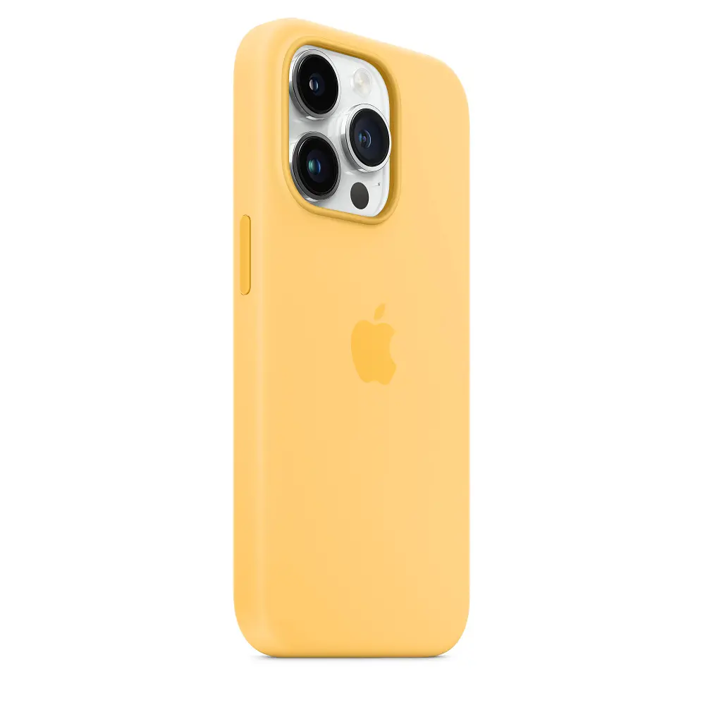 Чохол Silicone Case with MagSafe для Apple iPhone 14 Pro Sunglow AAA [77425] - фото 4
