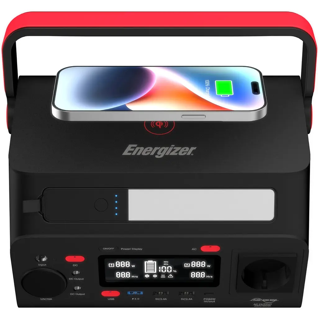 Зарядна станція Energizer 300Вт (293Вт/г) DC, Li-ion, MPPT, QI-10W, USB-C PD 60Вт, ліхтар - фото 4