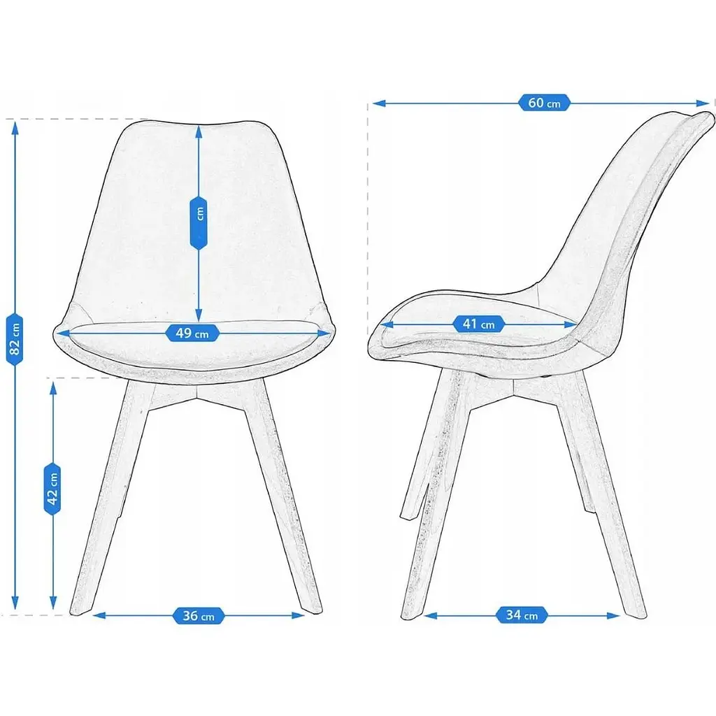 Туалетный столик Jumi Scandi с зеркалом (кожаные ручки) белый + стул Saida бежевый - фото 8