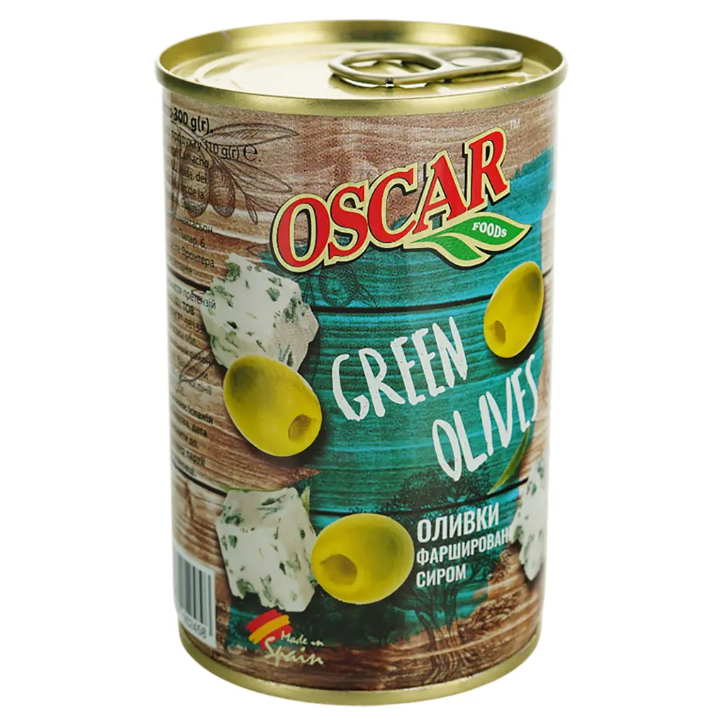 Оливки Oscar фаршированные творогом 300 г - фото 2
