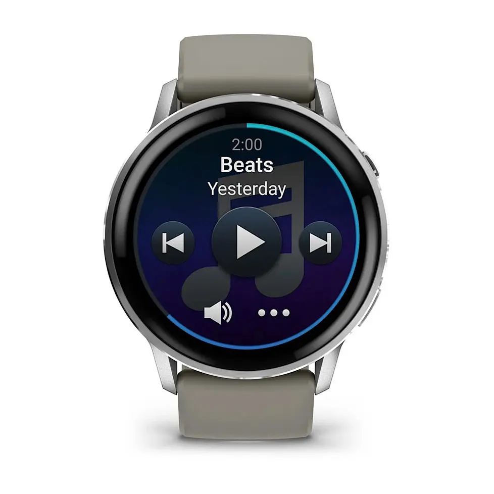 Смарт-годинник Garmin Venu 4 45mm Silver Bezel with Silver Gray Silicone Band (010-03014-01) - фото 5
