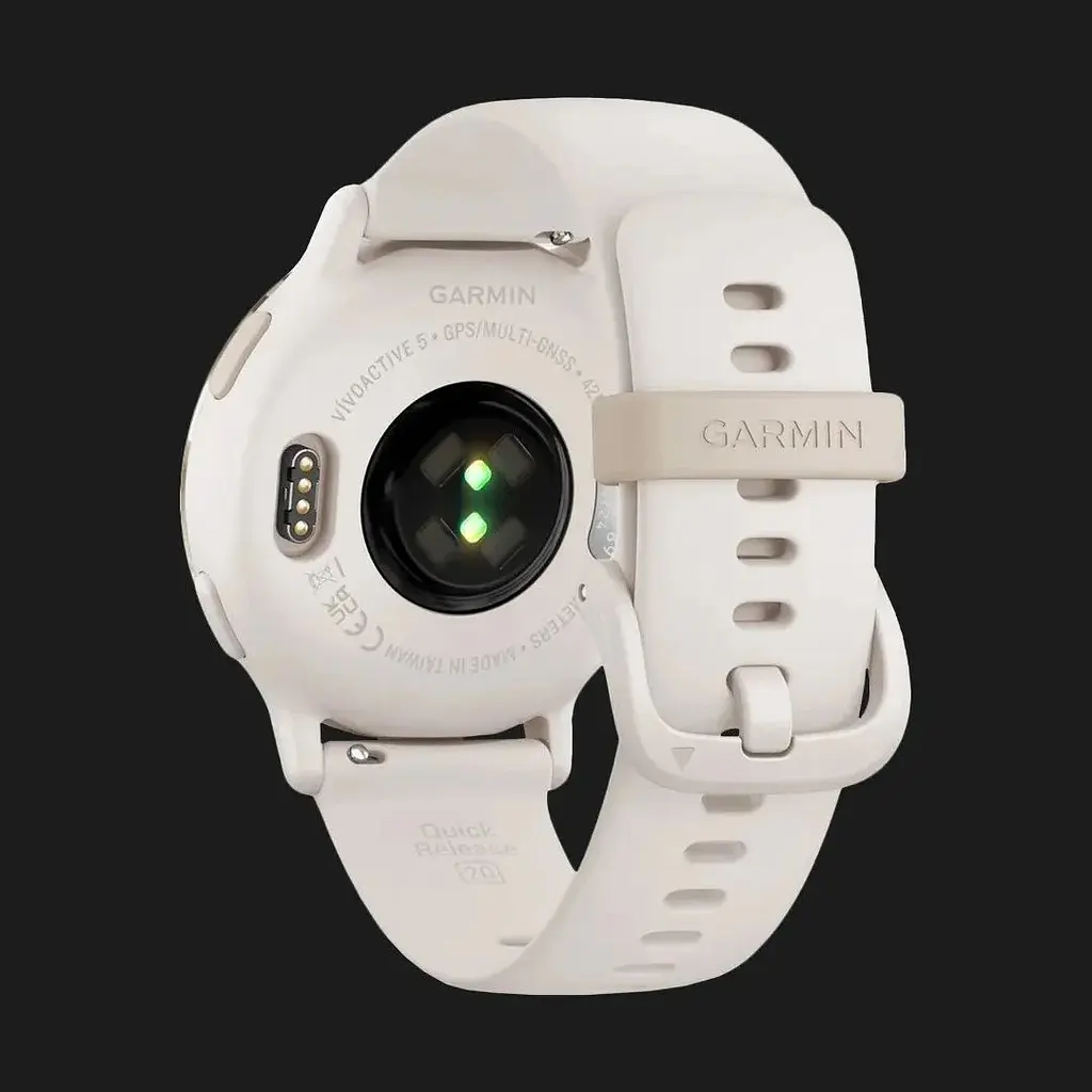 Смарт-годинник Garmin Vivoactive 5 Cream Gold Aluminum Bezel with Ivory Case and Silicone Band (010-02862-11) - фото 2