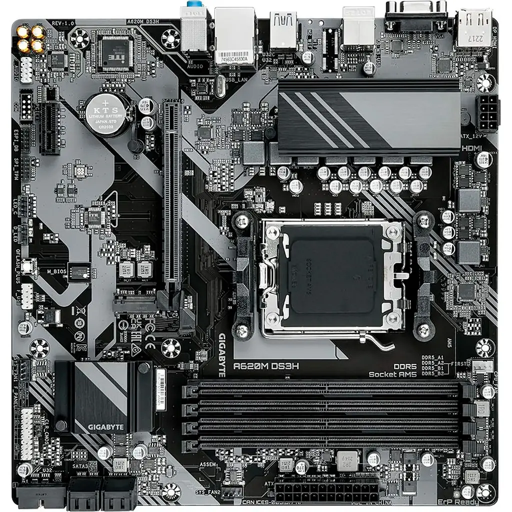Материнська плата Gigabyte A620M DS3H [142015] - фото 4