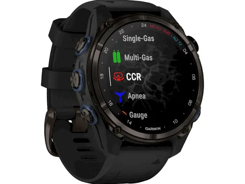 Спортивний годинник Garmin Descent Mk3i – 43 mm Carbon Gray DLC Titanium w. Black Silicone Band (010-02753-10/11) - фото 2