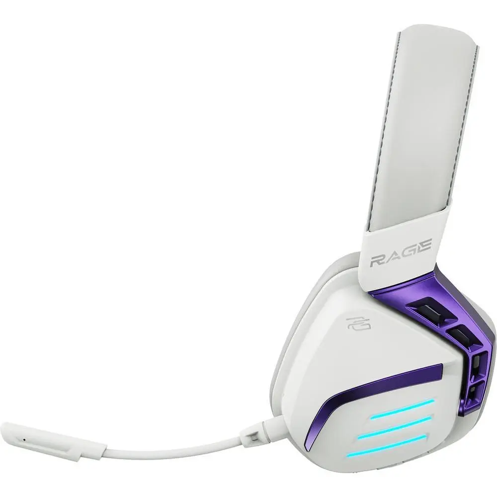 Ігрова гарнітура Proove Gaming Rage (APP) white/purple (WHRG00020002) - фото 4