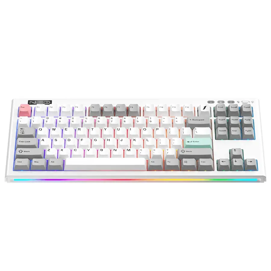 Клавіатура бездротова 1stPlayer NEO87 Wireless Frostwave (NEO87-FW-TLD) - фото 3