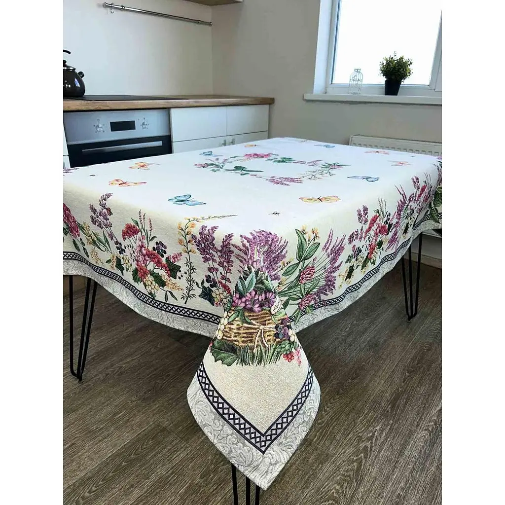 Скатертина Прованс Лавандове поле 140х130 см (26018) - фото 4