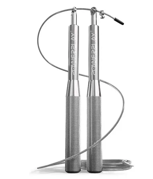 Скакалка швидкісна на підшипниках алюмінієва PowerPlay 4207 Elite Jump Rope Срібна 3 м (PP_4207_Silver) - фото 1