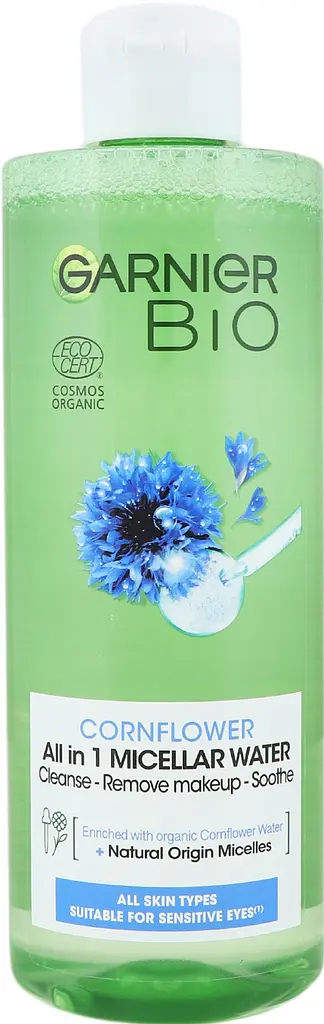 Міцелярна вода Garnier Bio з квітковою водою волошки 400 мл - фото 6