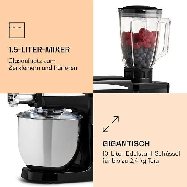 Кухонный комбайн 3в1 Klarstein Renata (10040500) - фото 5