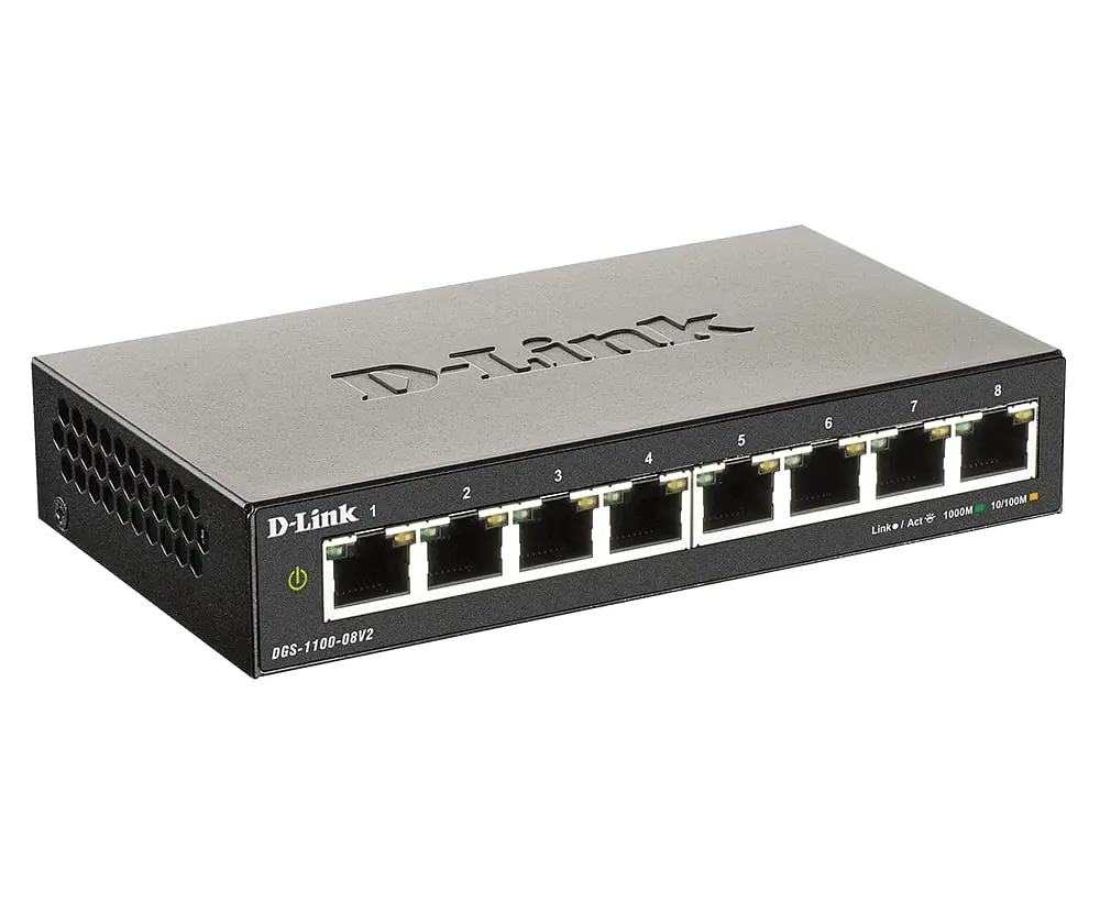 Комутатор DGS-1100-08V2 8xGE, EasySmart D-Link teh0018234 - фото 3