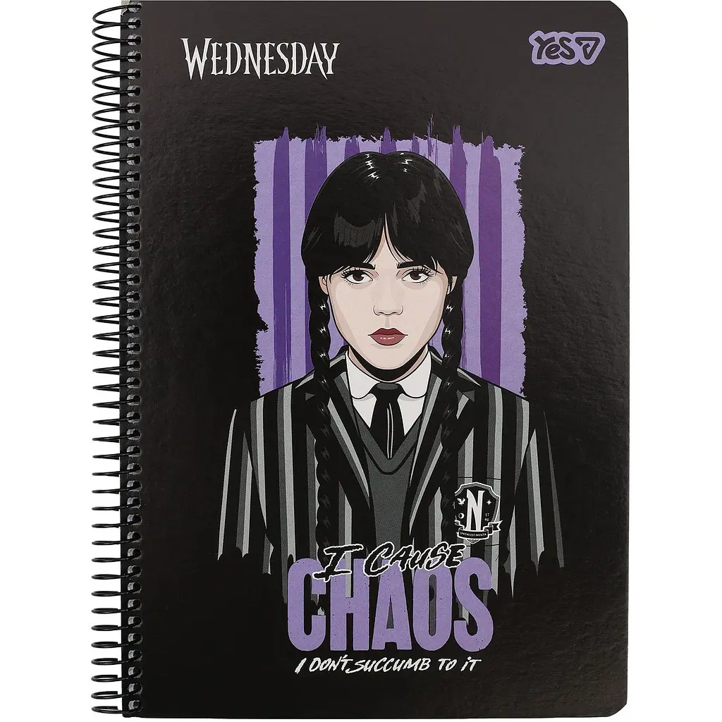 Зошит для записів Yes Wednesday.Chaos А5 в клітинку 80 аркушів  (152298) - фото 1