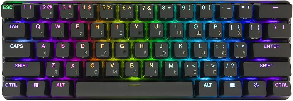 Клавіатура ігрова SteelSeries Apex Pro Mini WL HyperMagnetic Switches, OmniPoint 2.0, OLED - фото 6
