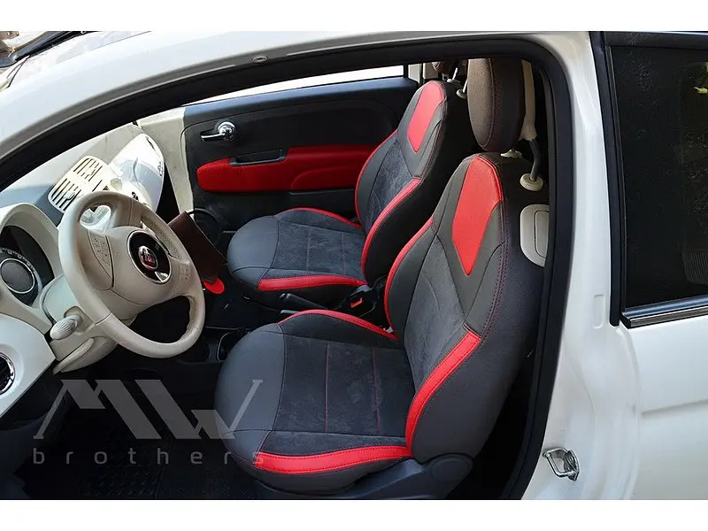 Авточохли модельні MW Brothers для Fiat 500 з 2007 - фото 4