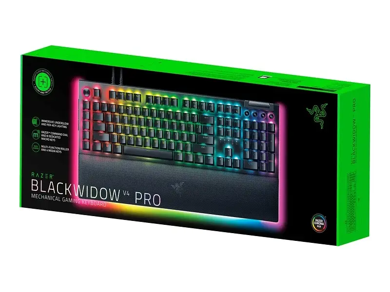Клавіатура Razer BlackWidow V4 Pro Green Switch US (RZ03-04680100-R3M1) - фото 7