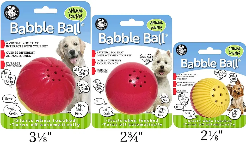 Інтерактивна іграшка-м'яч для собак Pet Qwerks Animal Sounds Babble Ball - фото 5