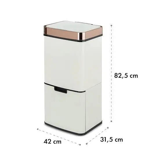 Бак для мусора Klarstein Royal Trash Rose Gold (10035364) - фото 11