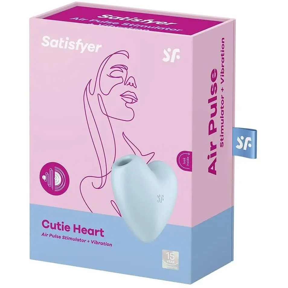 Вакуумний стимулятор Satisfyer Cutie Heart Синій ваш маленький секрет інтимного задоволення - фото 8