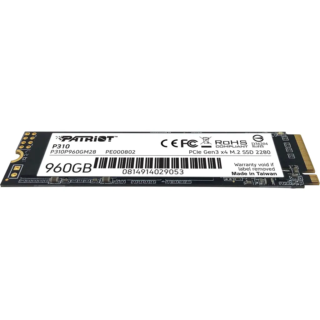 SSD накопичувач Patriot P310 960 GB [P310P960GM28] [151755] - фото 3