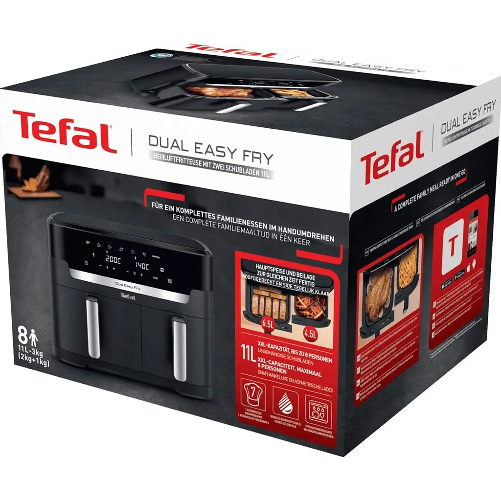 Мультипіч Tefal Dual Easy Fry XXL EY942HE0 [131138] - фото 3