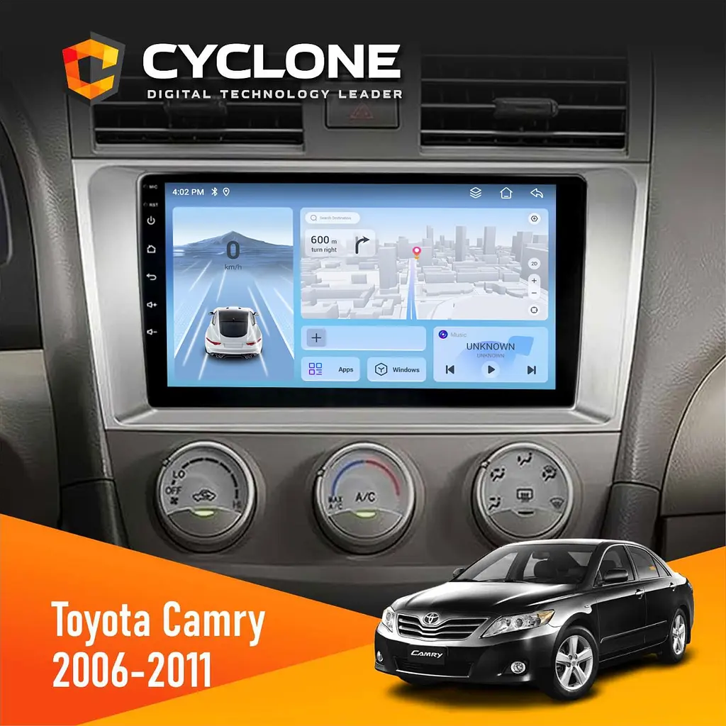 Штатна магнітола Toyota Camry 2006-2011 Cyclone C10-012 4x64 DSP 4G Cyclone (НФ-00009015)