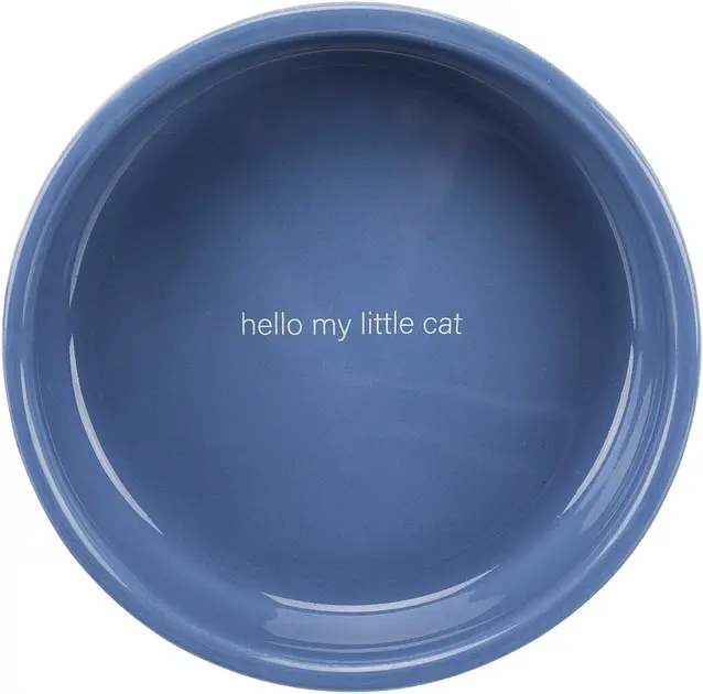 Миска для котів Trixie коротконосі породи керамічна 0.3 л 15 см синя з білим (24770) - фото 2