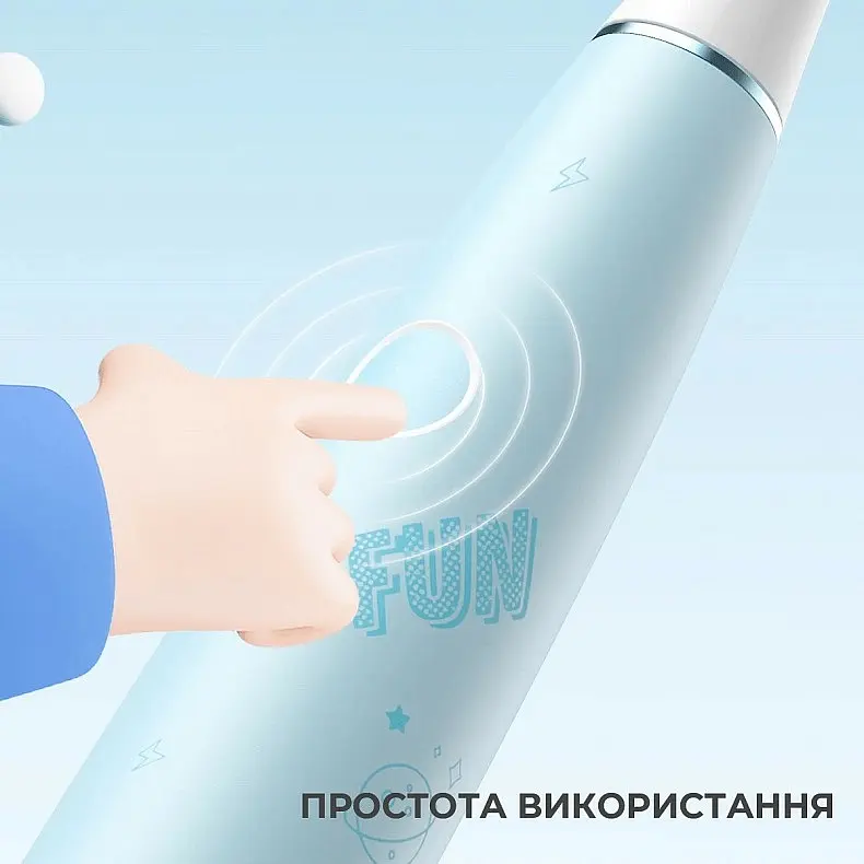 Електрична зубна щітка Oclean Kids Blue дитяча синя - фото 4