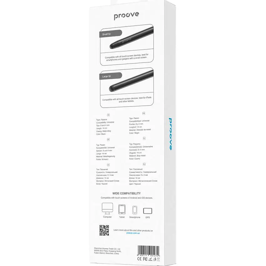 Стилус Proove Stylus Magic Wand SP-01 Black (STS100000001) [104212] - фото 6