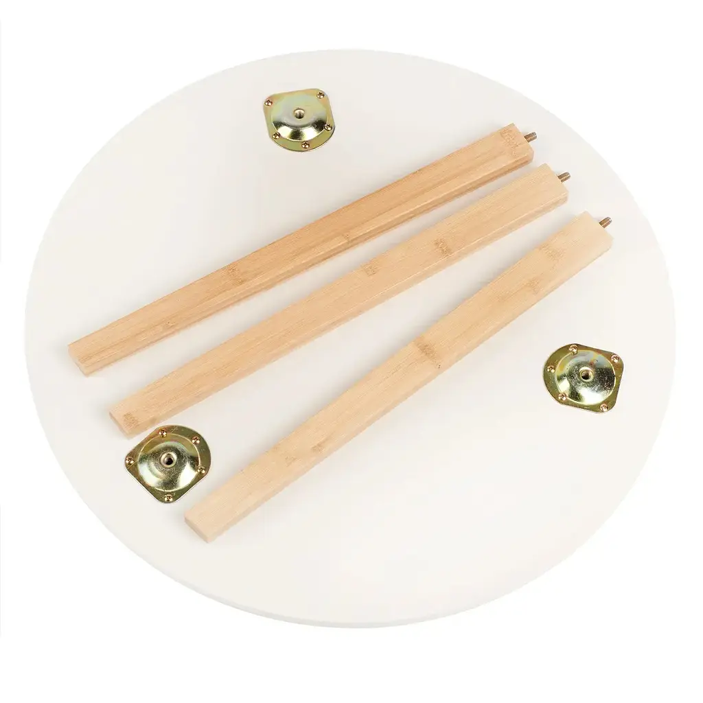 Кавовий столик Supretto бамбуковий білий (91820001) - фото 3