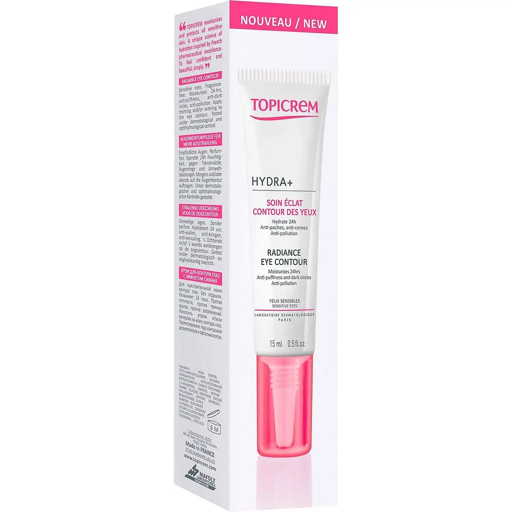 Крем для контура вокруг глаз Topicrem Hydra+ Radiance Eye Contour 15 мл - фото 2