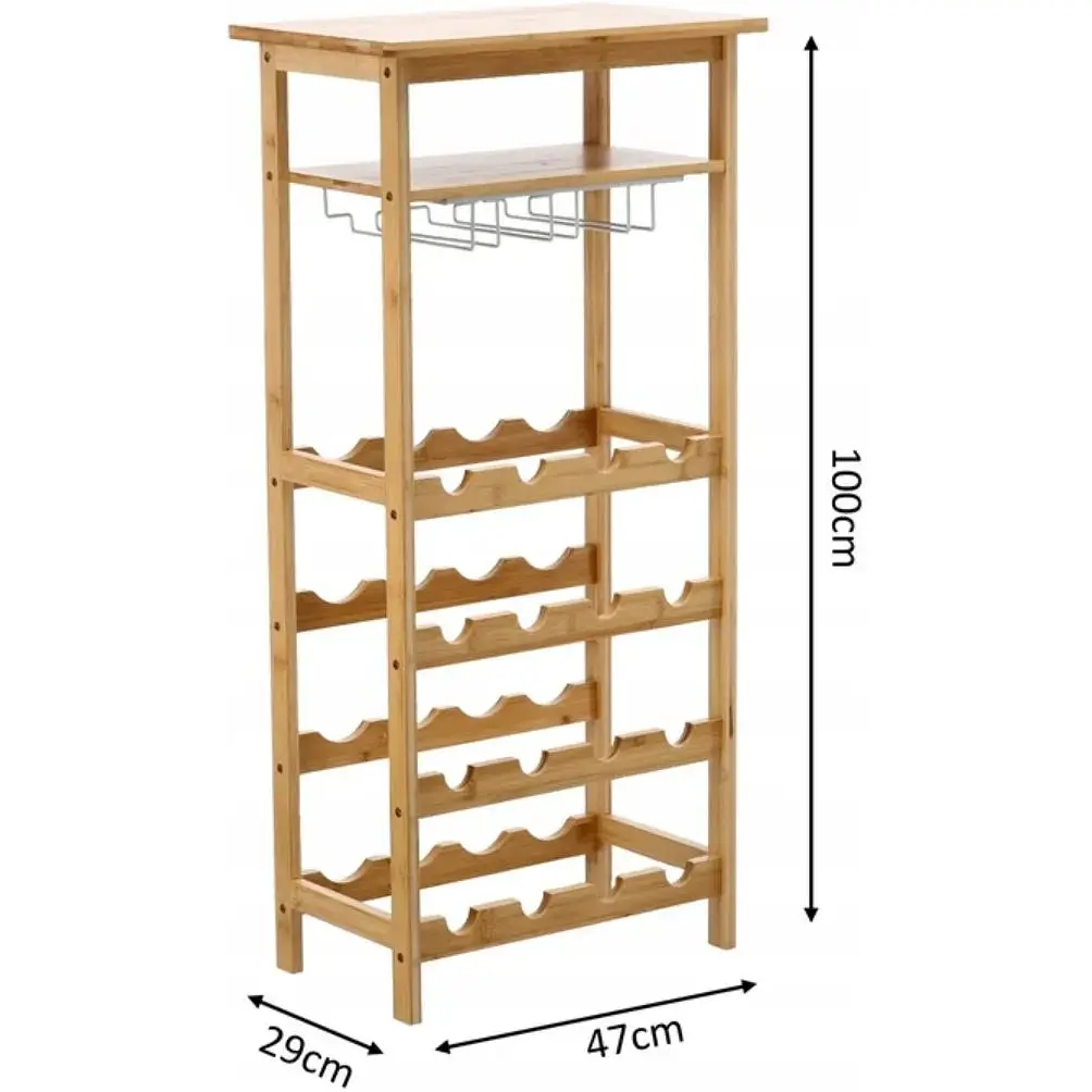 Винный стеллаж Chomik Wine бамбук - фото 9