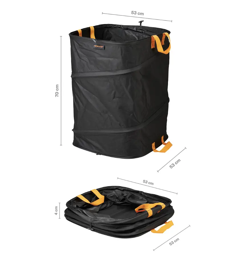 Складаний садовий мішок для листя 175 літри Fiskars Solid - фото 6