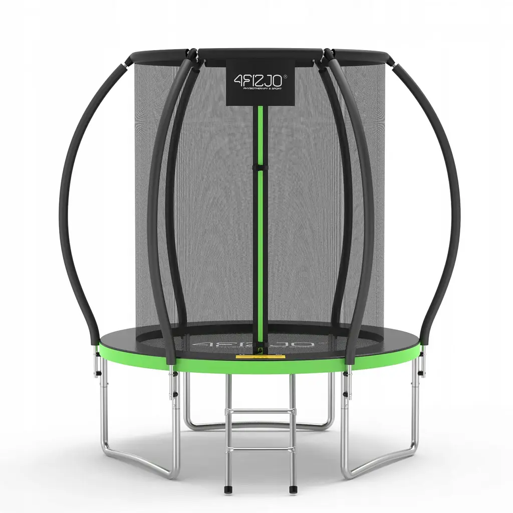 Батут із внутрішньою сіткою 4FIZJO Premium 6FT 183 см 4FJ0602 Black/Green (P-5907739319234) - фото 5