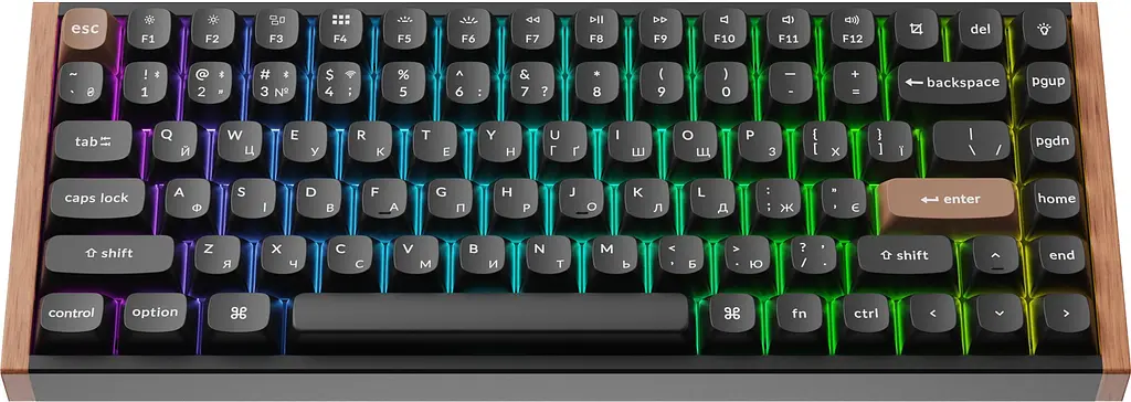 Клавіатура бездротова Keychron K2 HE Magnetic Switch Black RGB (K2H-F1-UA) - фото 2