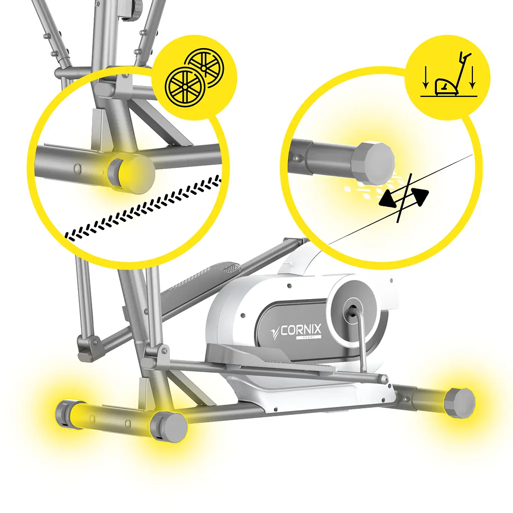 Орбитрек электромагнитный Cornix Fiona White/Grey - фото 10