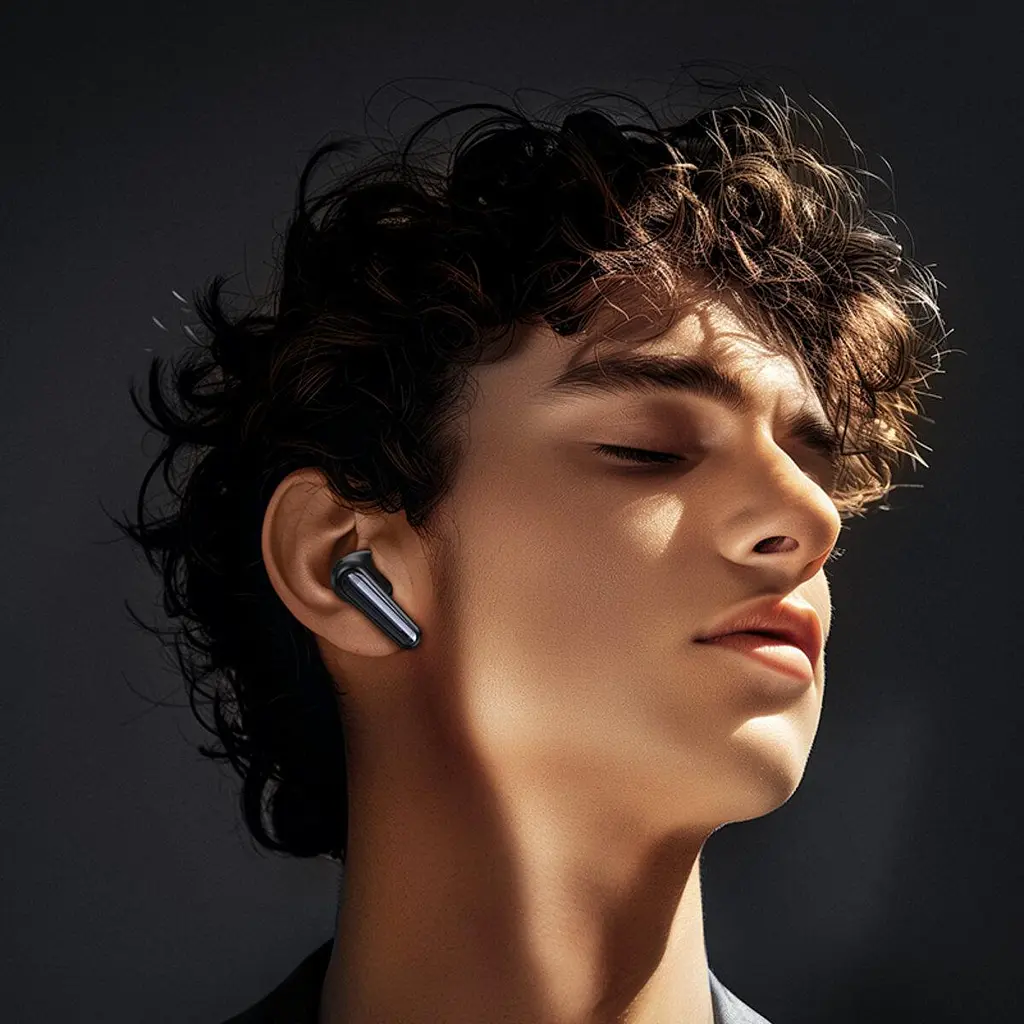 Беспроводные вакуумные наушники Hoco EQ23 Plus Duke Ⅱ, TWS, ANC, ENC, BT5.4, headset, 40mAh, 400mAh, 6-7h, Black - фото 5