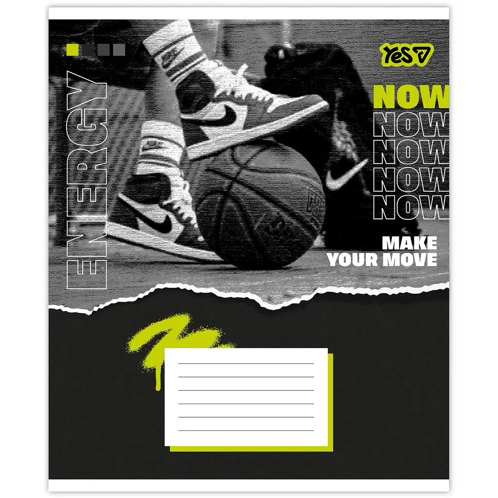 Зошит шкільний Yes No limits А5 36 аркушів клітинка 15 шт. (768840) - фото 5