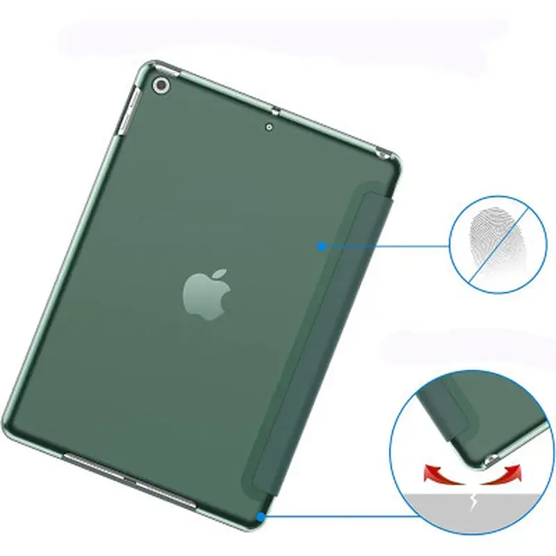 Чохол до планшета BeCover Tri Fold Hard Apple iPad 10.2 2019/2020/2021 Dark Green (709656) (709656) - фото 4