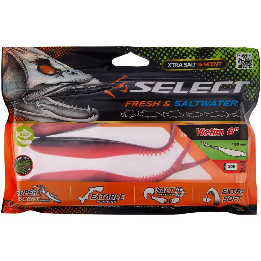 Силікон Select Victim V-Tail 6" #205 (3 шт/уп) - фото 2