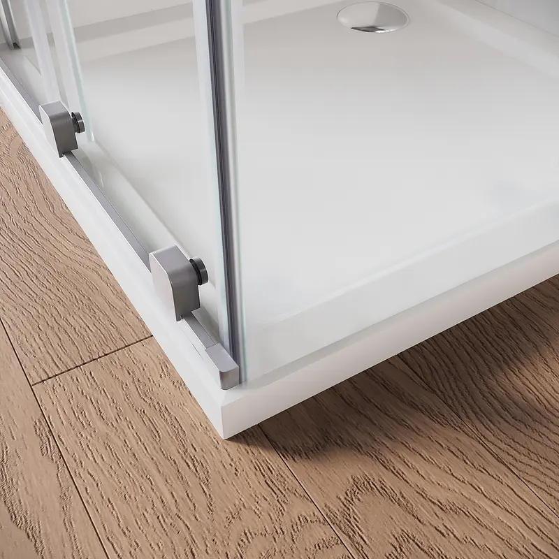 Двері у нішу Koer Walk-In розсувні Sr SD07-120x200-R-TR-01 прозоре скло Easy Clean 8мм Хром KR5773, Права, прозорий, хром - фото 6