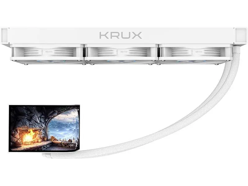 Водяне охолодження Krux HydroArc 360 White (KRXE011) - фото 7