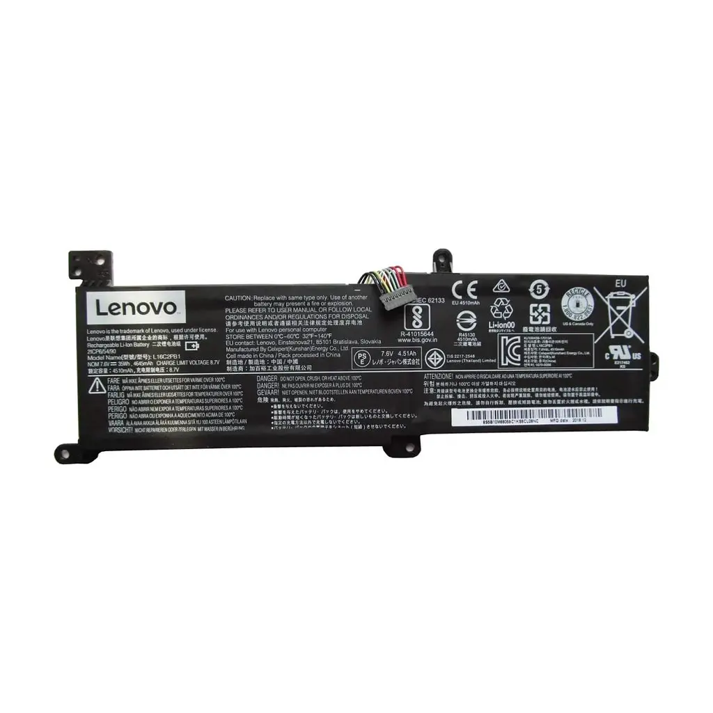 Акумулятор до ноутбука Lenovo IdeaPad 320-15 L16C2PB1, 4645mAh (35Wh), 2cell, 7.6V, Li-ion (A47412)
