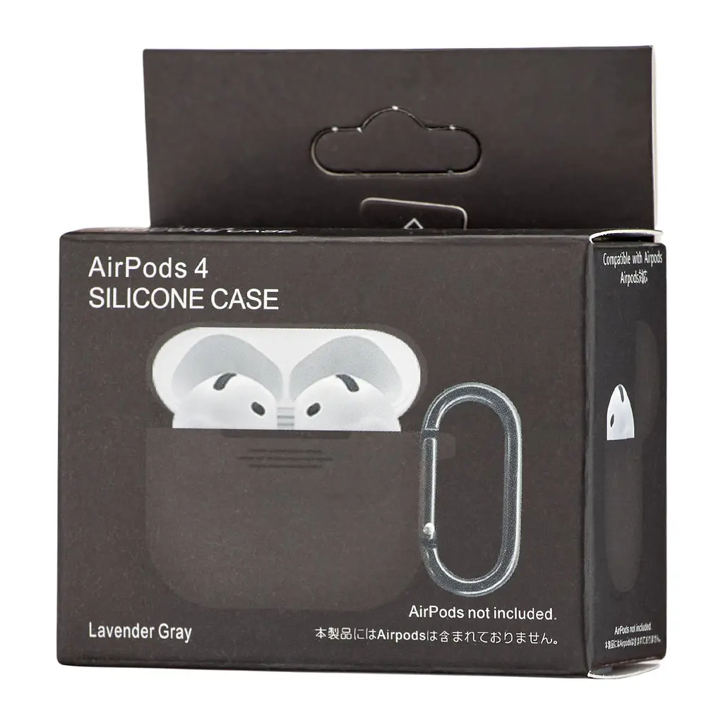 Чохол Silicone Case 1,2mm for AirPods 4 Lavender Grey - фото 2