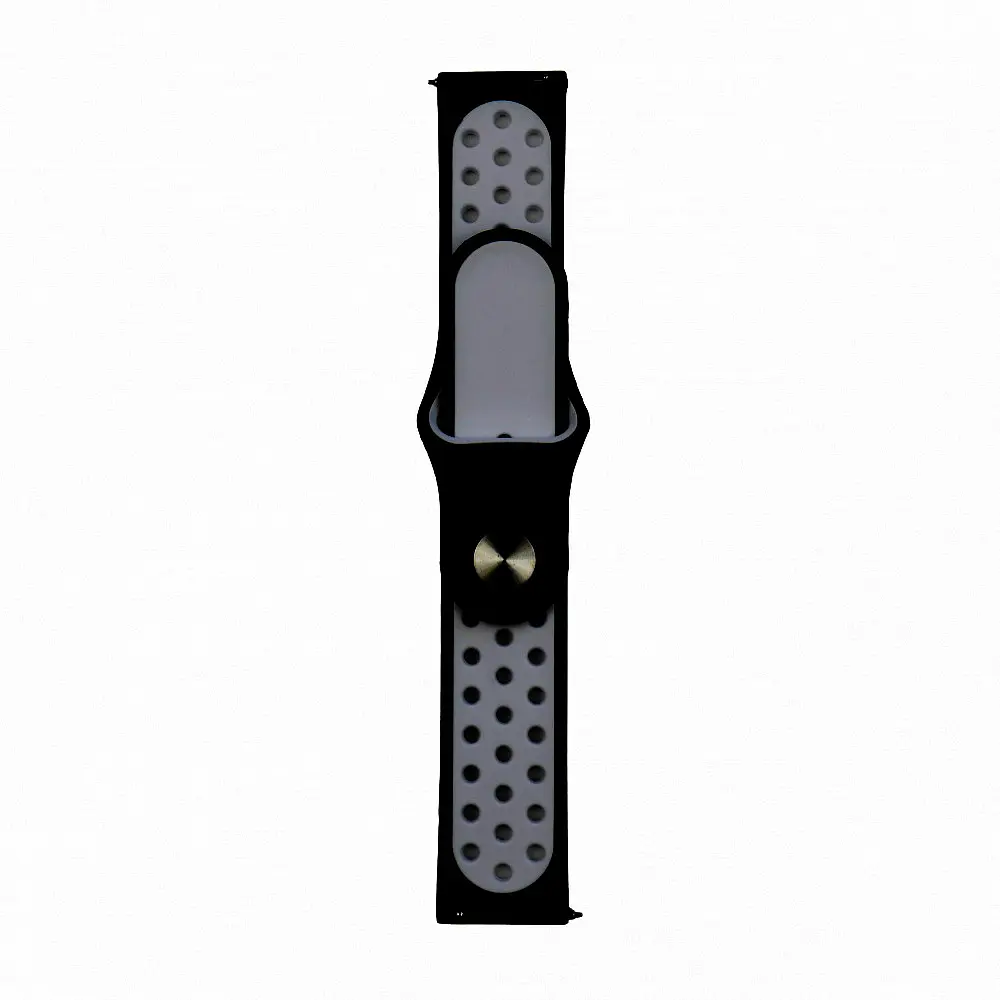 Ремінець Nike Sport 22 мм Watch Gear S3/Xiaomi Amazfit Чорний/Grey - фото 2