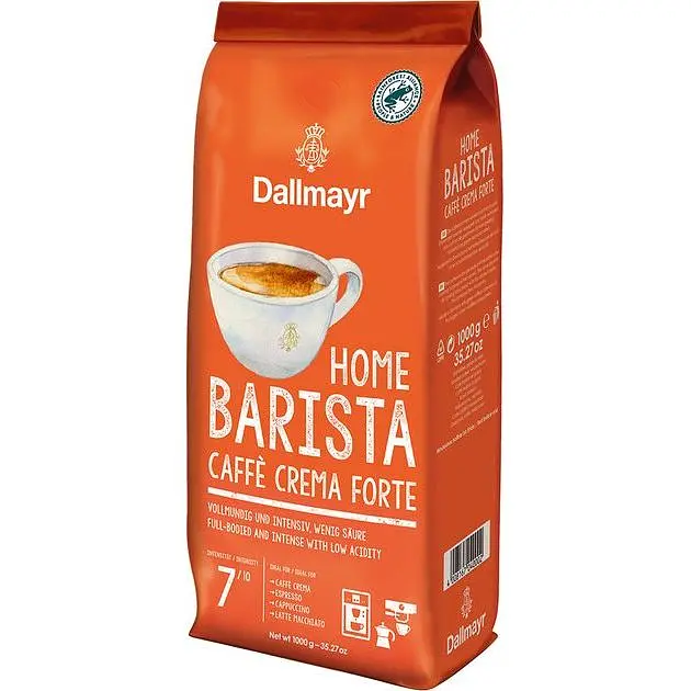 Кава в зернах Dallmayr Home Barista Caffé Crema Forte смажена 1 кг - фото 2
