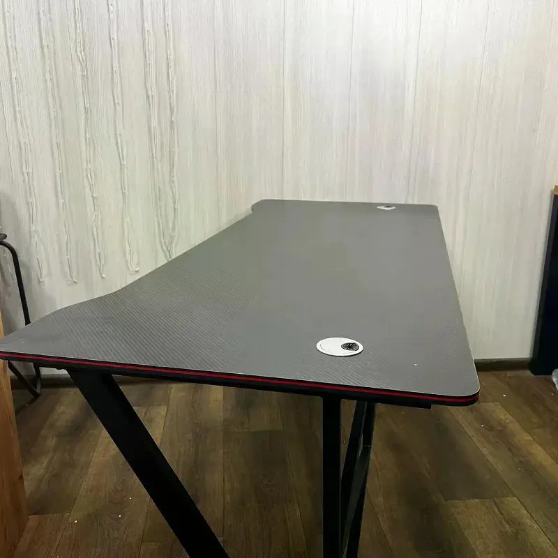 Ігровий комп’ютерний стіл 120×60×74,5 см чорний для ПК і ноутбука - фото 4