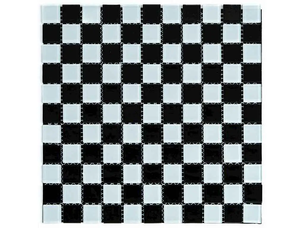 Мозаїка з декоративного скла STICKER WALL 298*298*4,5мм Шахматка SW-00002366 - фото 2