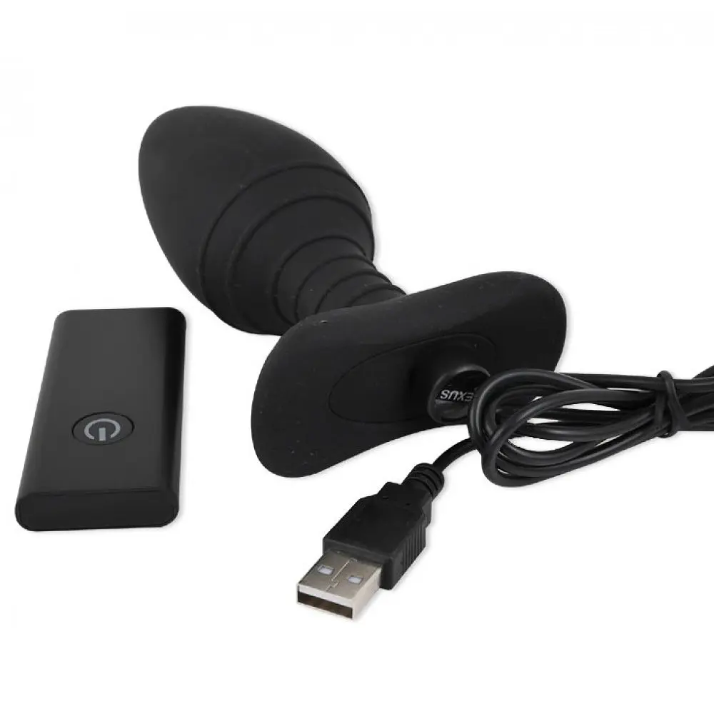 Анальна пробка з вібрацією та дистанційним керуванням Nexus Ace Remote Control Vibrating Butt Plug l, 14х5 см, чорний - фото 2