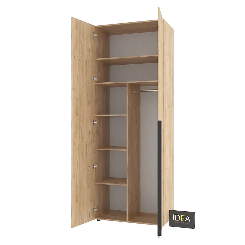 Шафа для одягу комбінована Idea Д-128 Дуб Крафт - фото 4