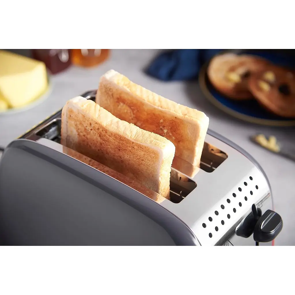 Тостер Russell Hobbs Colours Plus 1600 Вт сірий (26552-56) - фото 8